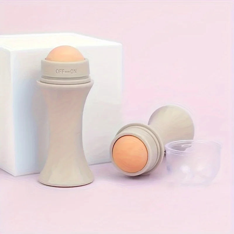 A Facial Oil Absorbent Roller Skin Care Tool Volcanic Stone Oil Suction Cleanable Facial Oil Removal Skin Care Makeup Tool